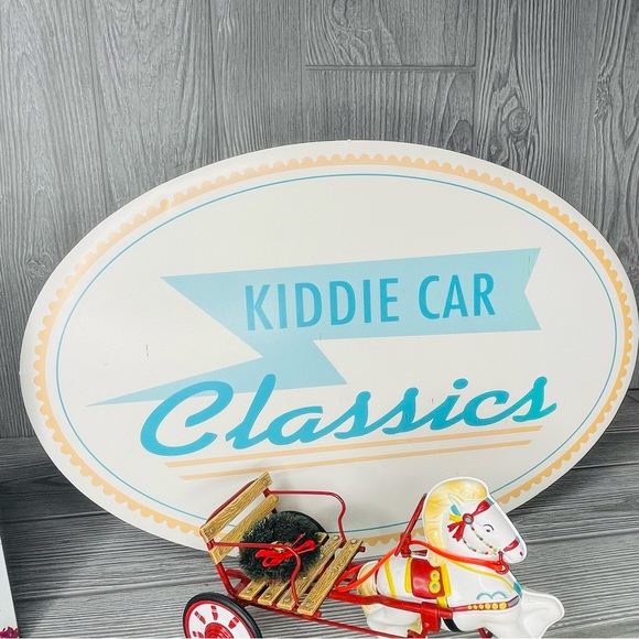 Vintage hallmark kiddie car movie , sign , trash can , news paper, mechanic ect - Picture 14 of 16